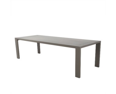 Hamilton Alu Lux Dining Table 2700 - Charcoal